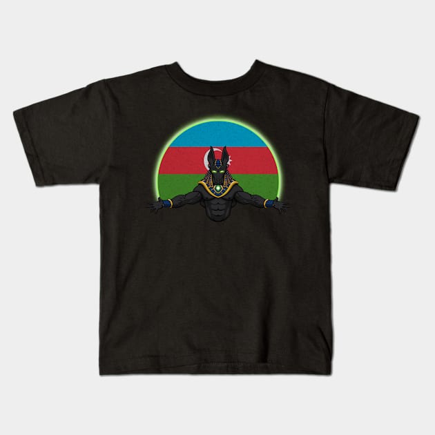 Anubis Azerbaijan Kids T-Shirt by RampArt